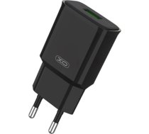 Wall charger XO L92D, 1x USB, 18W, QC 3.0 (black) L92D (EU) BK