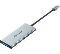 USB-C to HDMI, 3x USB 3.0, SD, TF, PD Hub Vention TOPHB 0.15m Gray TOPHB