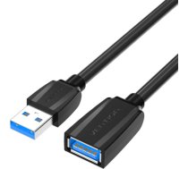 Extension Cable USB 3.0, male USB to female USB, Vention 3m (Black) VAS-A45-B300