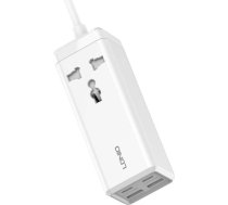 Power strip with 1 AC socket, 2x USB, 2x USB-C LDNIO SC1418, EU/US, 2500W (white) SC1418 EU