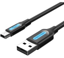 USB 2.0 A male to Mini-B male cable Vention COMBC 0.25m Black PVC COMBC