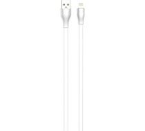 Cable USB to Lightning LDNIO LS553, 2.1A, 2m (white) LS553 LIGHTNING
