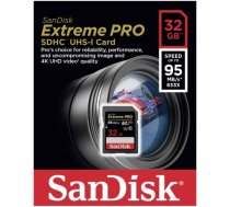 SanDisk atmiņas karte SDHC 32GB Extreme Pro 95MB/sek. V30 SDSDXXG-032G-GN4IN