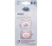 Canpol Sleepy Koala / Mini Soother 2pc Pink 0-2m 5901691851177