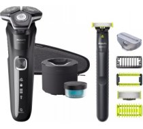 PHILIPS SERIES 5000 Electric Wet and Dry Shaver S5898/35 + ONEBLADE SET S5898/79