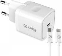 CELLY USB-C 20W+LIGHTNING CABLE WHITE TC1C20WLIGHTWH