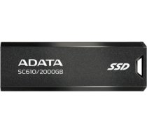 A-data SSD EXT . ADATA SC610 2000 GB USB3.2A Gen2 SC610-2000G-CBK/RD