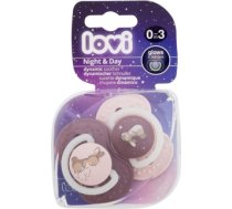 Lovi Night & Day / Dynamic Soother 2pc Girl 0-3m