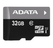 ADATA Premier UHS-I 32 GB, SDHC, Flash memory class 10, + SD adapter AUSDH32GUICL10-RA1