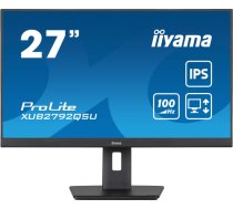 iiyama PROLITE XUB2792QSU-B6, LED monitor - 27 - black (matt), WQHD, AMD Free-Sync, IPS, 100Hz panel XUB2792QSU-B6