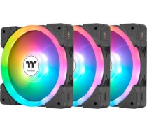 Thermaltake SWAFAN EX14 ARGB Sync PC Cooling Fan TT Premium Edition, Case Fan (black, Pack of 3) CL-F168-PL14SW-A