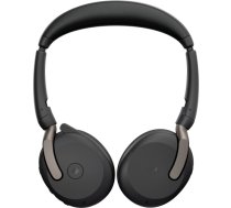 Jabra Evolve2 65 Flex Duo WLC, with charging pad, headset (black, stereo, Microsoft Teams, USB-A, Link380a) 26699-999-989
