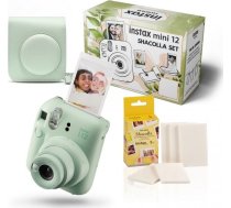 Fujifilm Instax Mini 12 Camera, Mint Green + instax mini glossy(10pl) 4779051161669