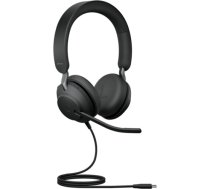 Jabra Evolve2 40 SE, headset (black, stereo, USB-C, UC) 24189-989-899