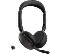 Jabra Evolve2 65 Flex Duo, Headset (black, Stereo, Microsoft Teams, USB-C, Link380c) 26699-999-899
