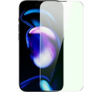 BASEUS ANTI BLUE LIGHT 0.3MM GLASS APPLE IPHONE 14 PRO WITH DUST FILTER + MOUNTING FRAME BSU4366