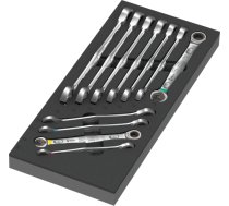 Wera 9730 foam insert 6000 Joker Set 1, 11 pieces, tool set (black/grey, combination ratchet wrench set, in foam insert for workshop trolley) 05150120001