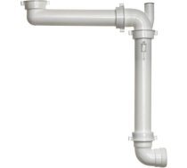 Reginox virtuves izlietnes sifons Panama, 1½ x 40 mm, novirzītais, ar pieslēgu, plastmasa, balts R26618