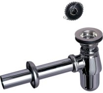 Wirquin izlietnes sifons ar izplūdi un korķi ar ķēdi, 1¼ x 32 mm, hromēts misiņš SL213