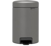 Brabantia atkritumu tvertne ar pedāli NewIcon, 3l, mineral concrete grey 22126260