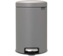 Brabantia atkritumu tvertne ar pedāli NewIcon, 12l, mineral concrete grey 22119149