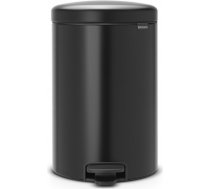 Brabantia atkritumu tvertne ar pedāli NewIcon, 20l, matēts melns 22114106