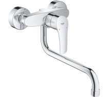 Grohe virtuves izlietnes maisītājs Eurosmart, iztece 276 mm, no sienas, hroms 32224003