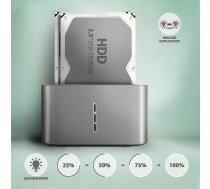 DOKSTACIJA Axagon ADSA-DC USB 3.2 Gen 1 - 2x SATA 6G 2.5'/3.5' SSD/HDD ADSA-DC