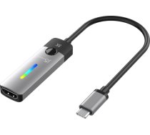 j5create USB Type C to HDMI Adapter (8K@60Hz, 4K@120Hz) with RGB LED Light JCA157-N