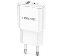 Forever TC-01-20AC Adapteris PD / QC / USB-C / 1USB / 20W TC-01-20AC