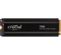 Crucial T500 1TB (black, PCIe 4.0 x4, NVMe, M.2 2280, with heatsink) CT1000T500SSD5