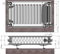 Radiators 22x500x1000 Ventil Compact Termolux 9125010