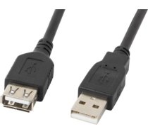 Lanberg CA-USBE-10CC-0007-BK USB cable 0.7 m USB 2.0 USB A Black CA-USBE-10CC-0007-BK