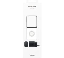 Samsung Z Flip5 Starter Pack USB-C 25W Lādētājs + Caurspīdīgs maciņš EF-XF73KKTEGWW