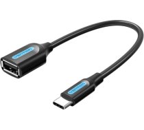 Adapter USB-C 2.0 M to F USB-A OTG Vention CCSBB 0.15m (Black) CCSBB