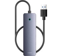 Hub 4in1 Baseus UltraJoy Lite 50cm USB-A to 4x USB 3.0 + USB-C 5V (grey) B0005280B811-01