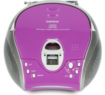 Portable stereo FM radio with CD player Lenco SCD24PU SCD24PU