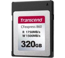 MEMORY COMPACT FLASH 320GB/CFE TS320GCFE860 TRANSCEND TS320GCFE860