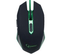 Gembird Gaming mouse, MUSG-001-G, Black/green, USB MUSG-001-G