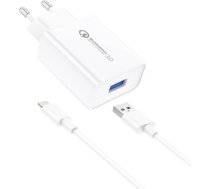 Foneng EU13 Wall Charger + USB to Lightning Cable, 3A (White) EU13 IPHONE