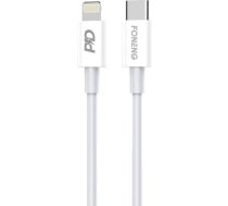 USB-C cable for Lighting Foneng X31, 20W 1m (white) X31 TYPE-C TO IP