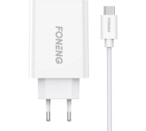 Fast charger Foneng 1x USB EU43+ USB Type C cable EU43 TYPE-C