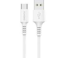 Cable USB to USB C Foneng, x85 3A Quick Charge, 1m (white) X85 TYPE-C