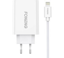 Fast charger Foneng 1x USB EU43 + USB Lightning cable EU43 IPHONE