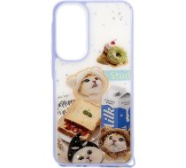 iLike Samsung Galaxy A35 EPOXY CARTOON COVER White Blue ILISAMA35ECCWB