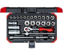 Gedore Red Socket set 3/8 ", 26 pieces (red / black, with Shift-gun, SW 6mm - 24mm) 3300053