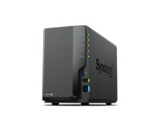 Synology DS224+ 2-bay/Intel Celeron J4125/4-core 2.0 GHz/2GB DDR4/2x3.5"Hot-Swap/2x1GbE/2xUSB3.2/Fan/RAID 0,1,Hybrid,JBOD/2Y DS224+