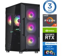 INTOP AQUA Ryzen 7 7700X 32GB DDR5 2TB SSD M.2 NVME+2TB RTX4060Ti 8GB WIN11 RW36159WH