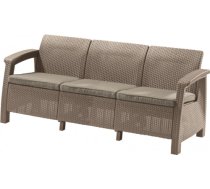 Keter Dārza dīvāns trīsvietīgs Corfu Love Seat Max bēšs 29197959587