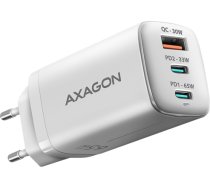 AXAGON ACU-DPQ65W GaN Wall charger, 3x port (USB + dual USB-C), PD3.0/QC4+/PPS/Apple, 65W, white ACU-DPQ65W